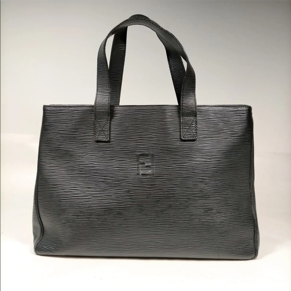 Fendi Bags Authentic Black Leather Fendi Tote Bag Poshmark